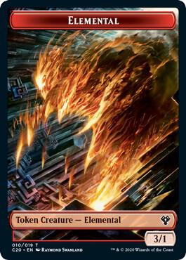 Kraken // Elemental (010) Double-Sided Token (Back)
