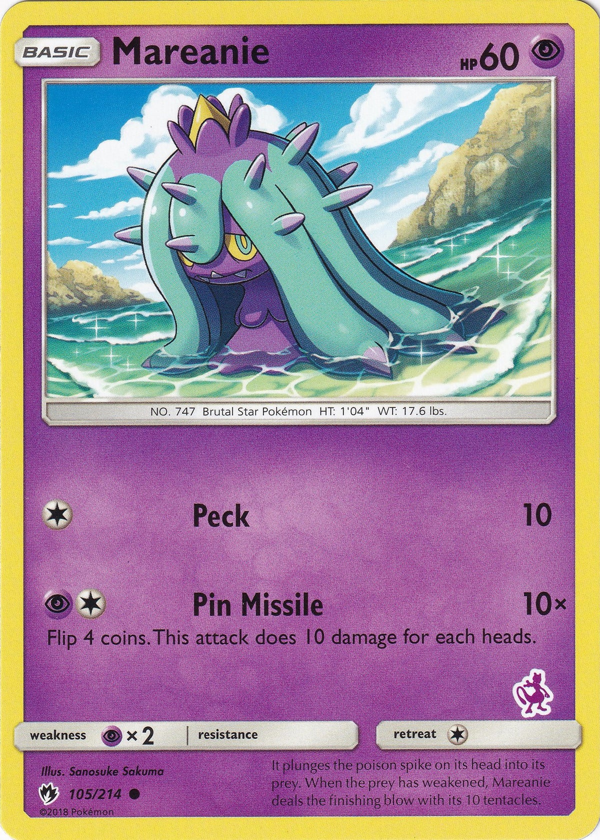 Mareanie - 105/214 (Mewtwo Stamped)