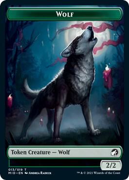 Knight // Wolf Double-Sided Token (Back)