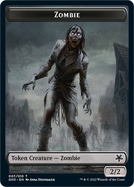 Zombie // Human Soldier Double-Sided Token
