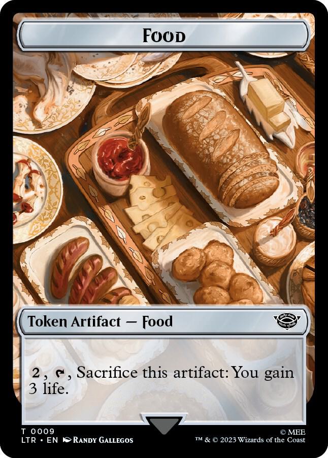 Human Soldier (0001) // Food (0009) Double-Sided Token (Back)
