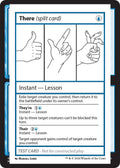 There (split card)