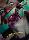 Hauntwoods Shrieker Art Card (Gold-Stamped Signature)