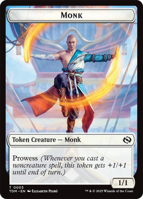 Bird // Monk Double-Sided Token (Back)