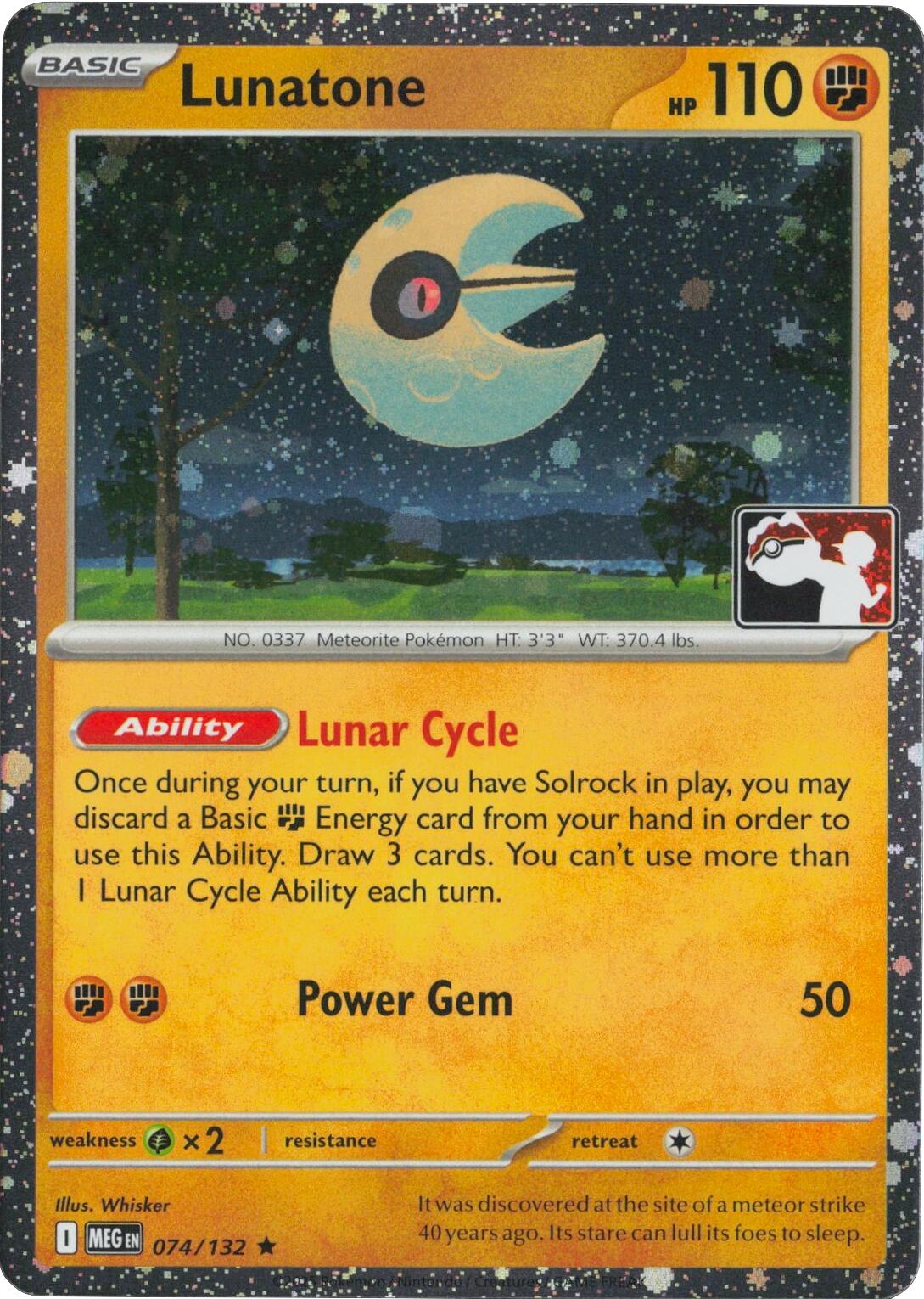 Lunatone - 074/132 (Cosmos Holo)