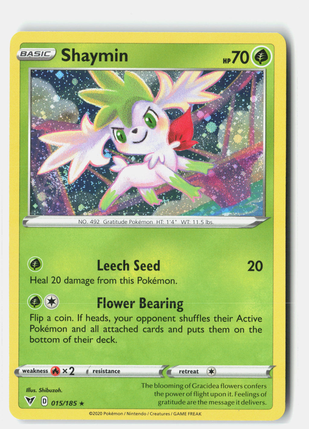 Shaymin - 015/185 (Cosmos Holo)