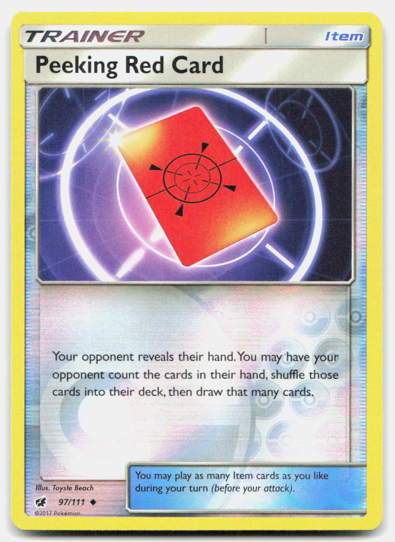 Peeking Red Card
