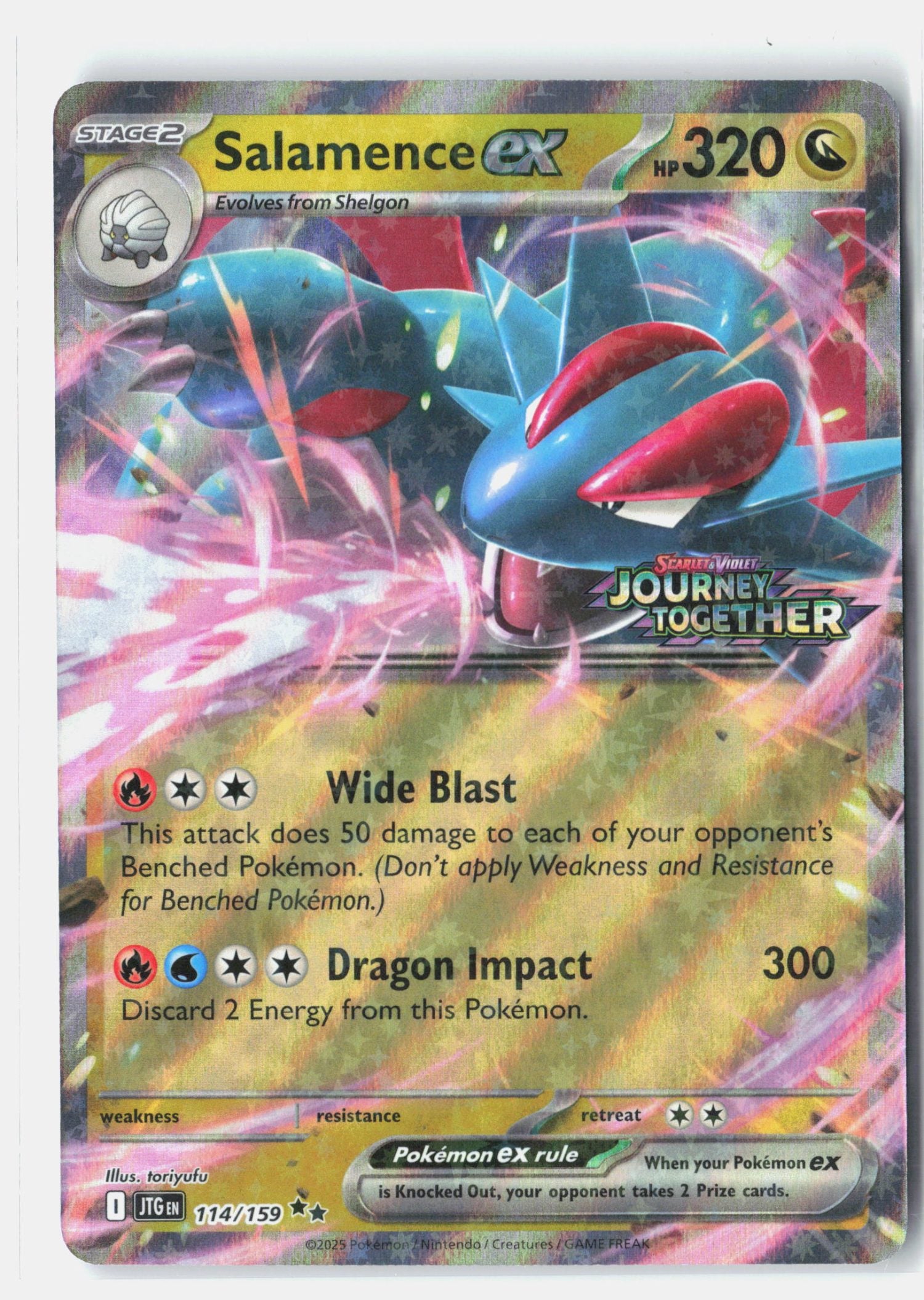 Salamence ex - 114/159 (Journey Together Stamped)