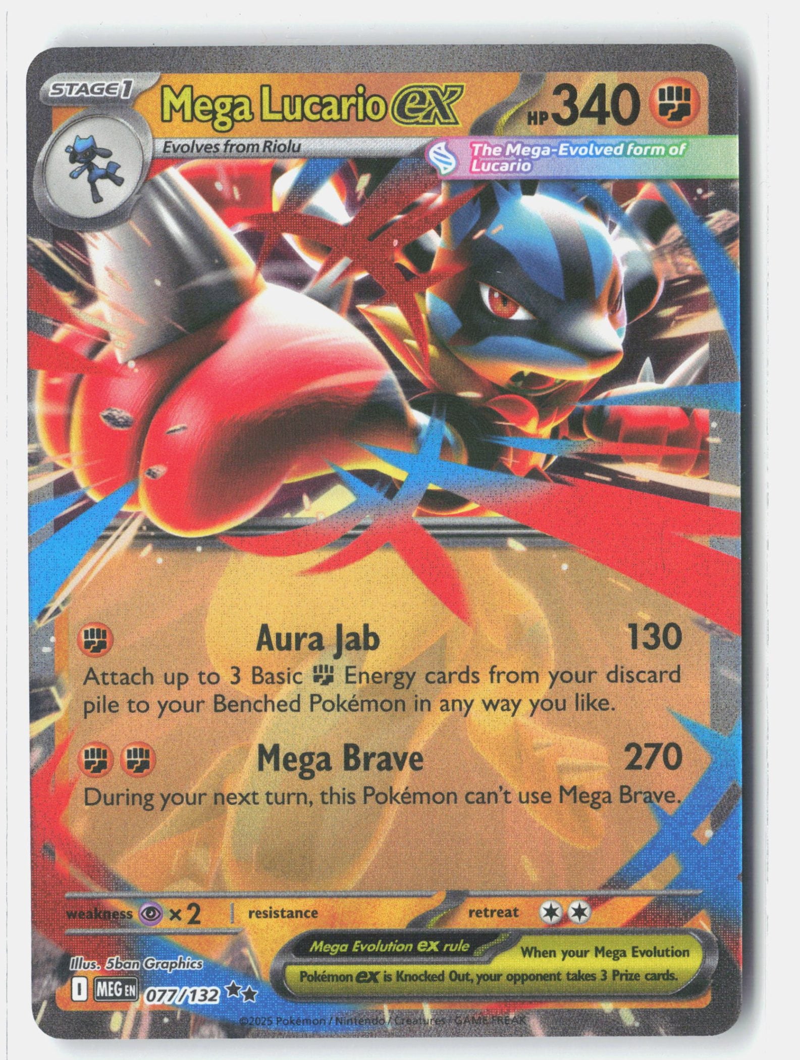 Mega Lucario ex - 077/132