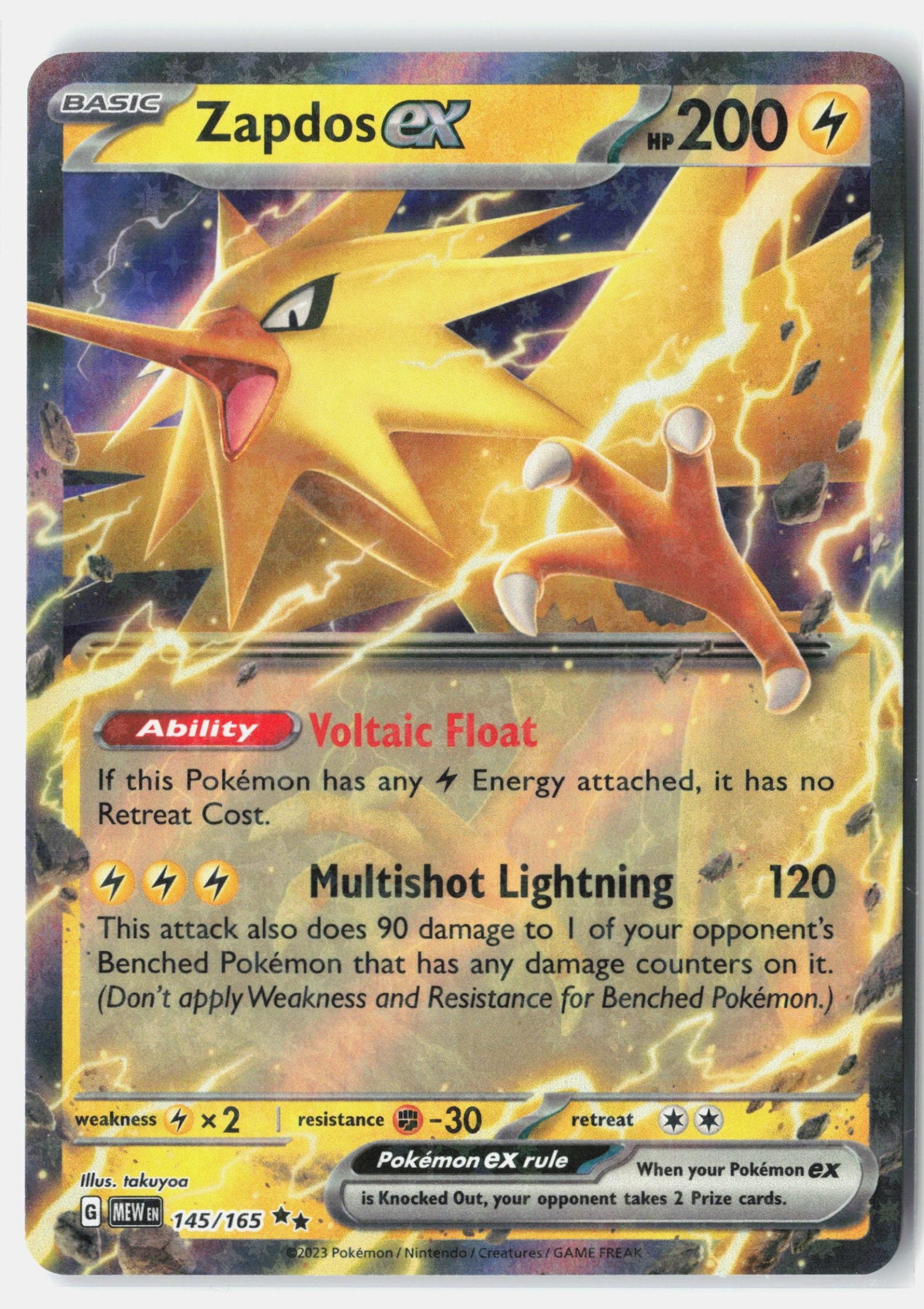 Zapdos ex - 145/165