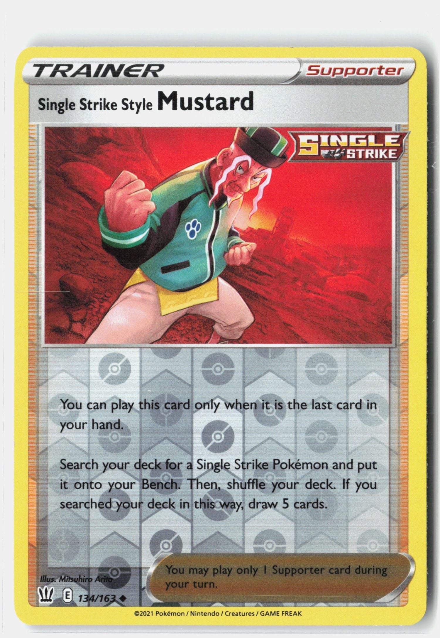 Single Strike Style Mustard
