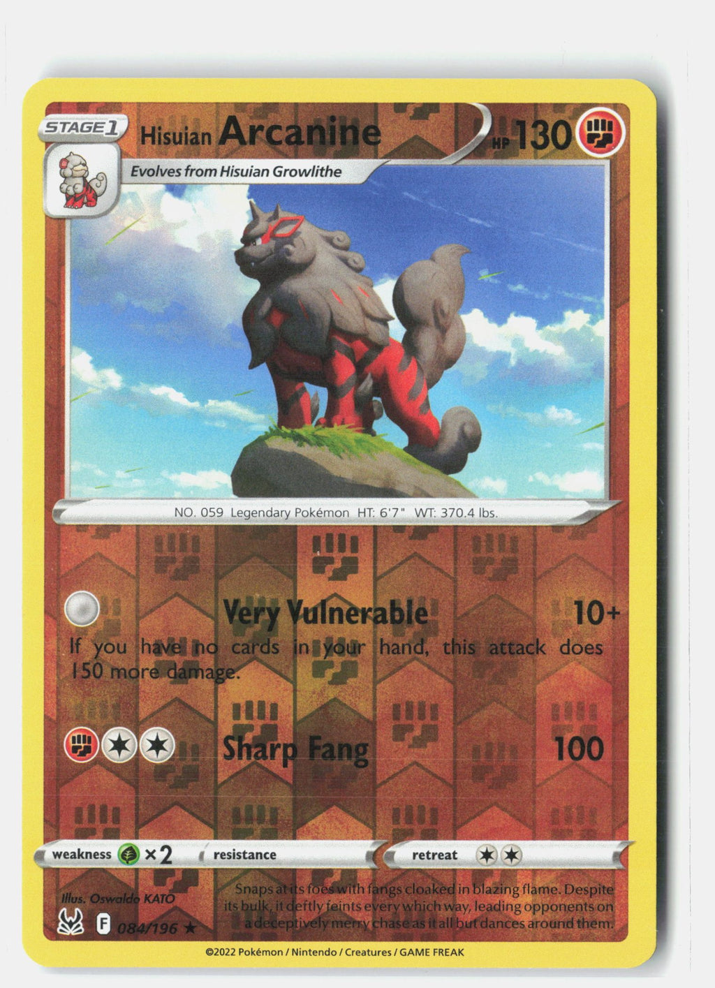 Hisuian Arcanine