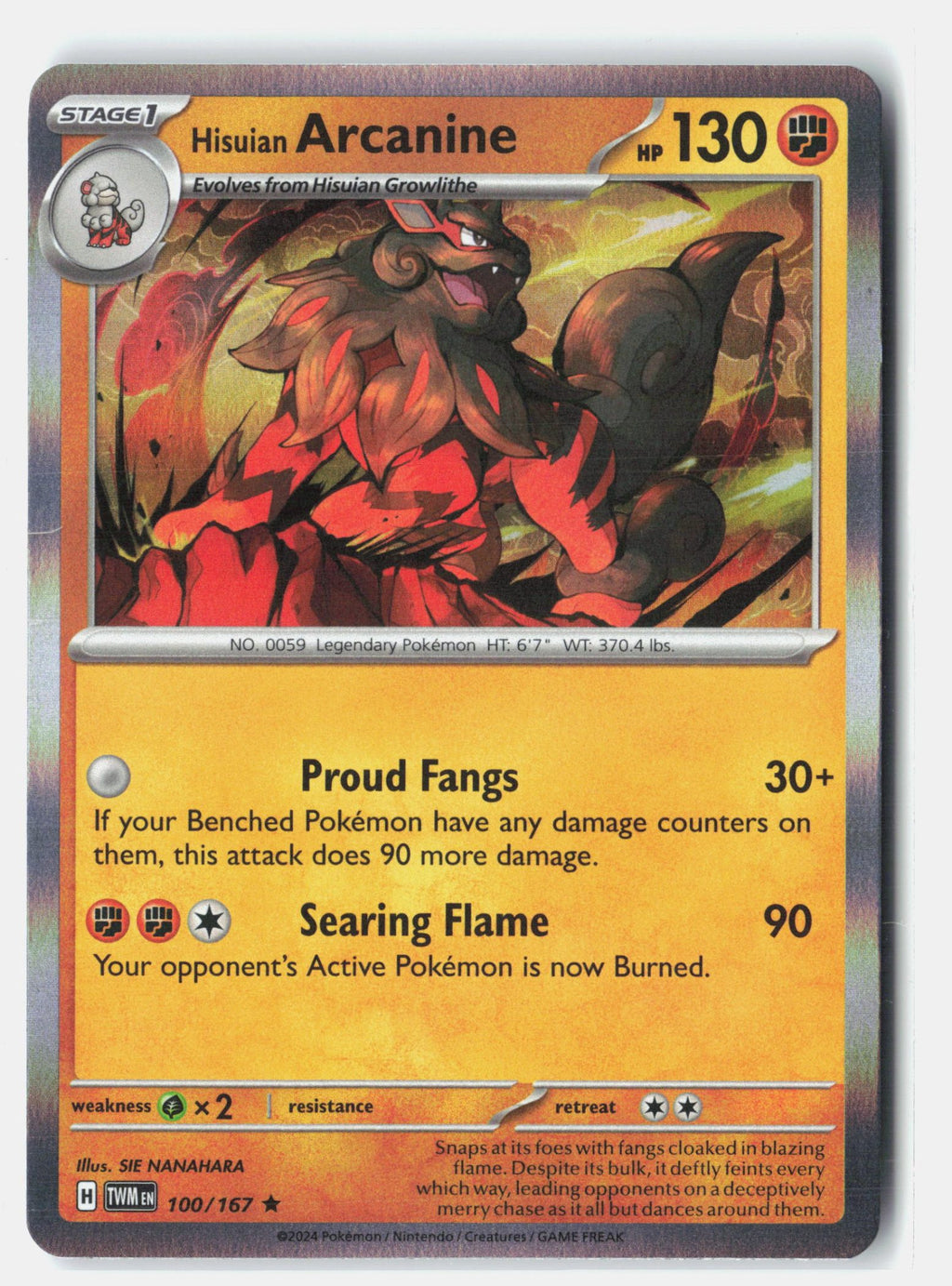 Hisuian Arcanine