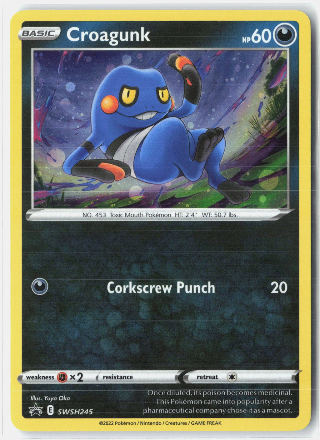 Croagunk - SWSH245 (Cosmos Holo)
