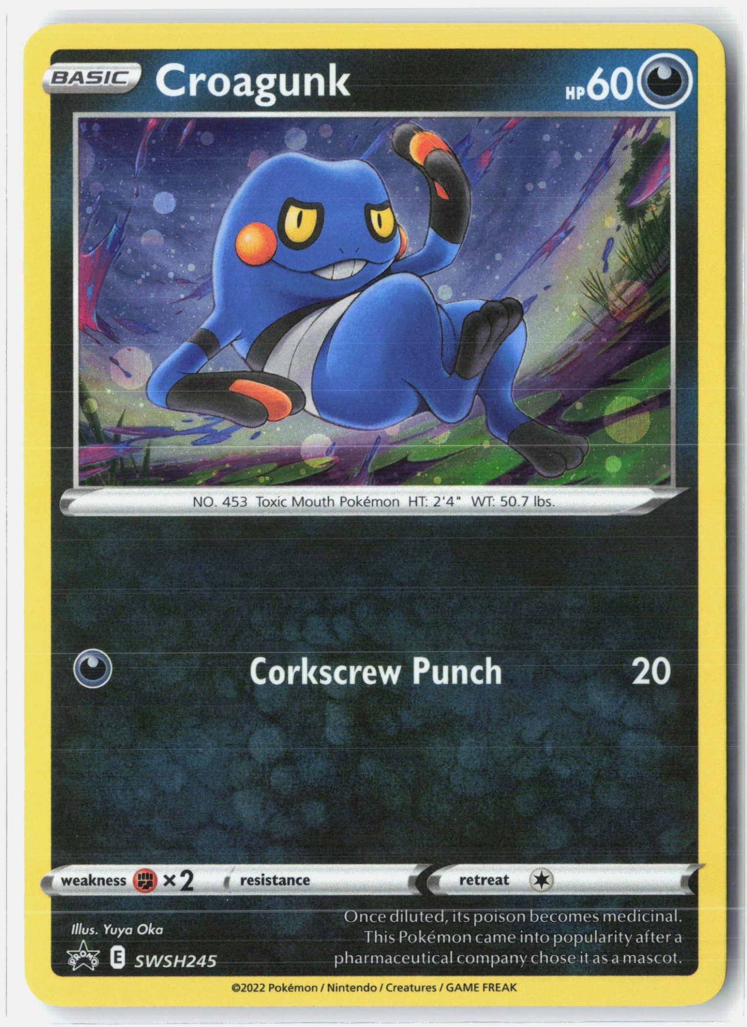 Croagunk - SWSH245 (Cosmos Holo)