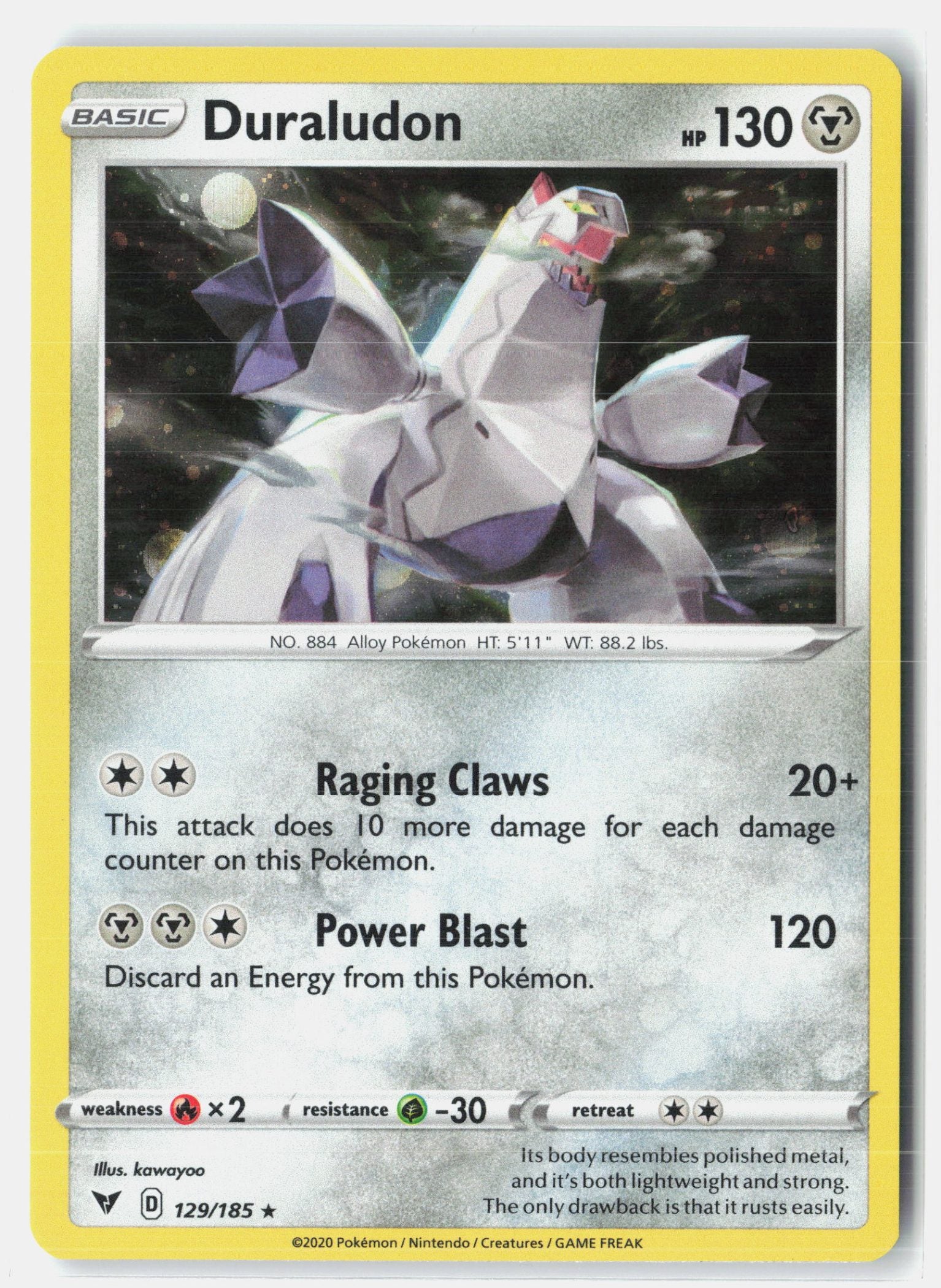 Duraludon - 129/185 (Cosmos Holo)