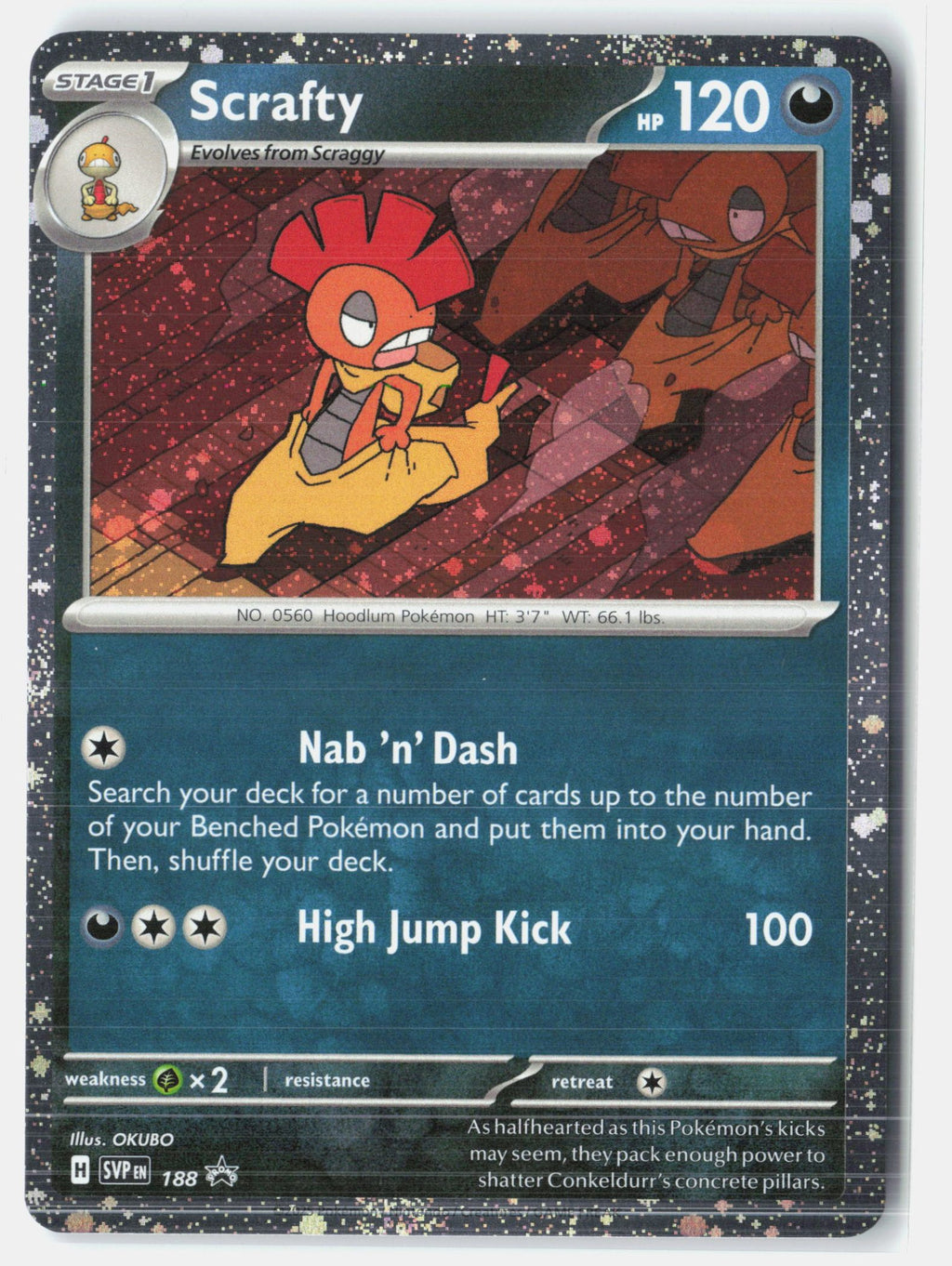 Scrafty - 188 (Cosmos Holo)