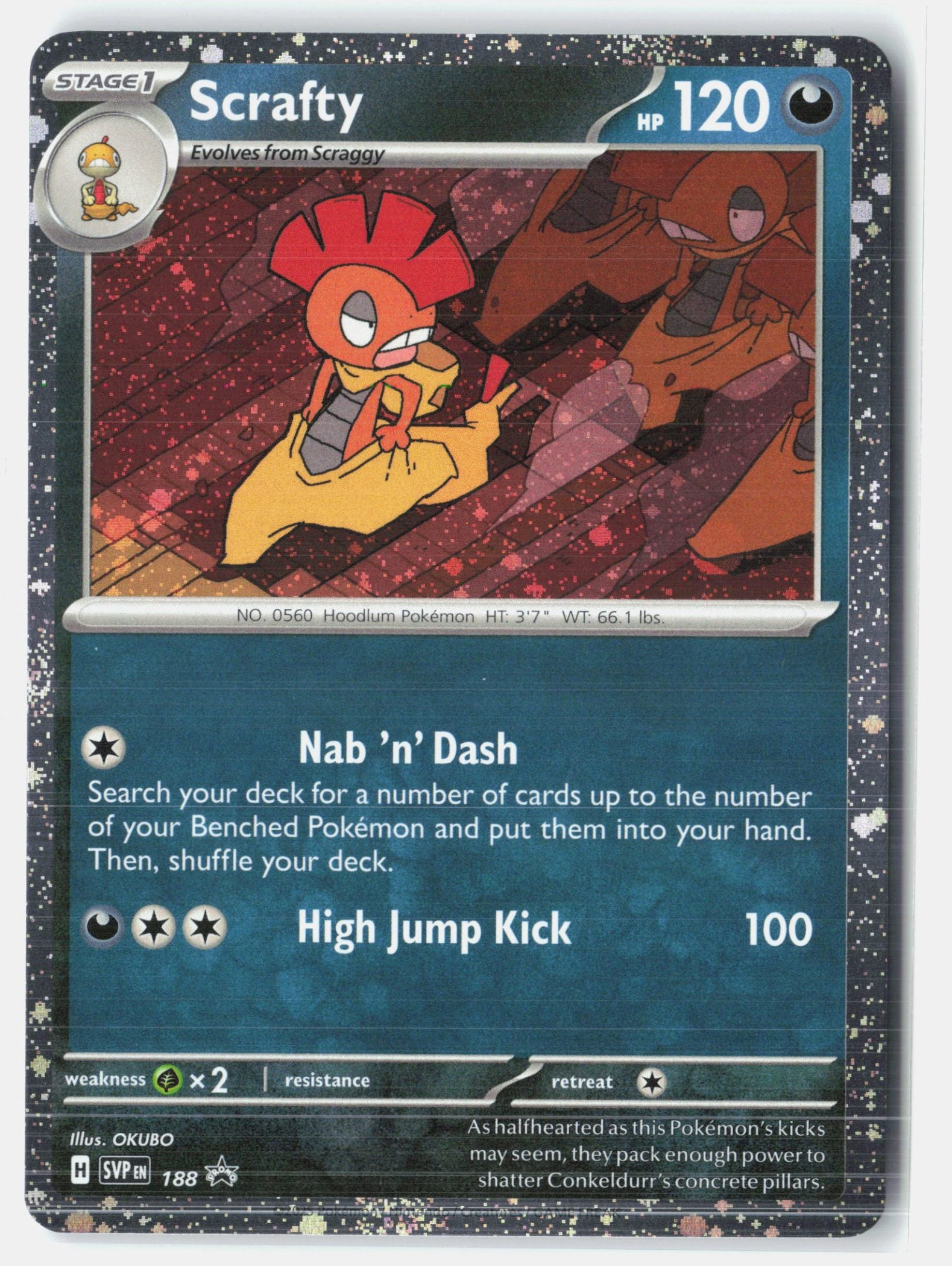Scrafty - 188 (Cosmos Holo)