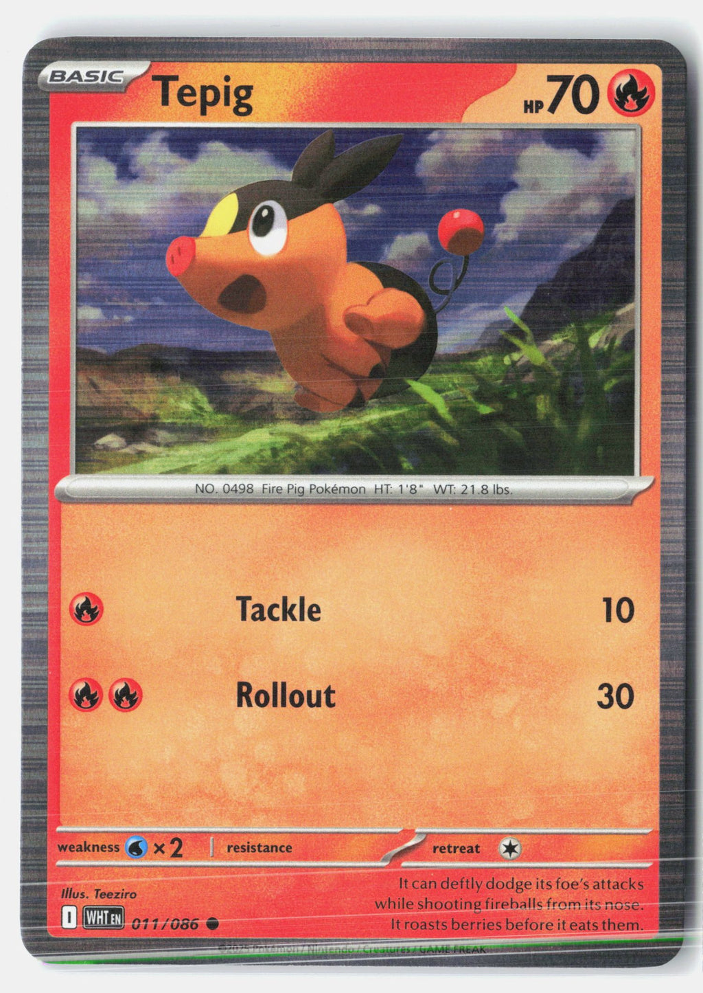 Tepig - 011/086 (Unova Poster Collection)