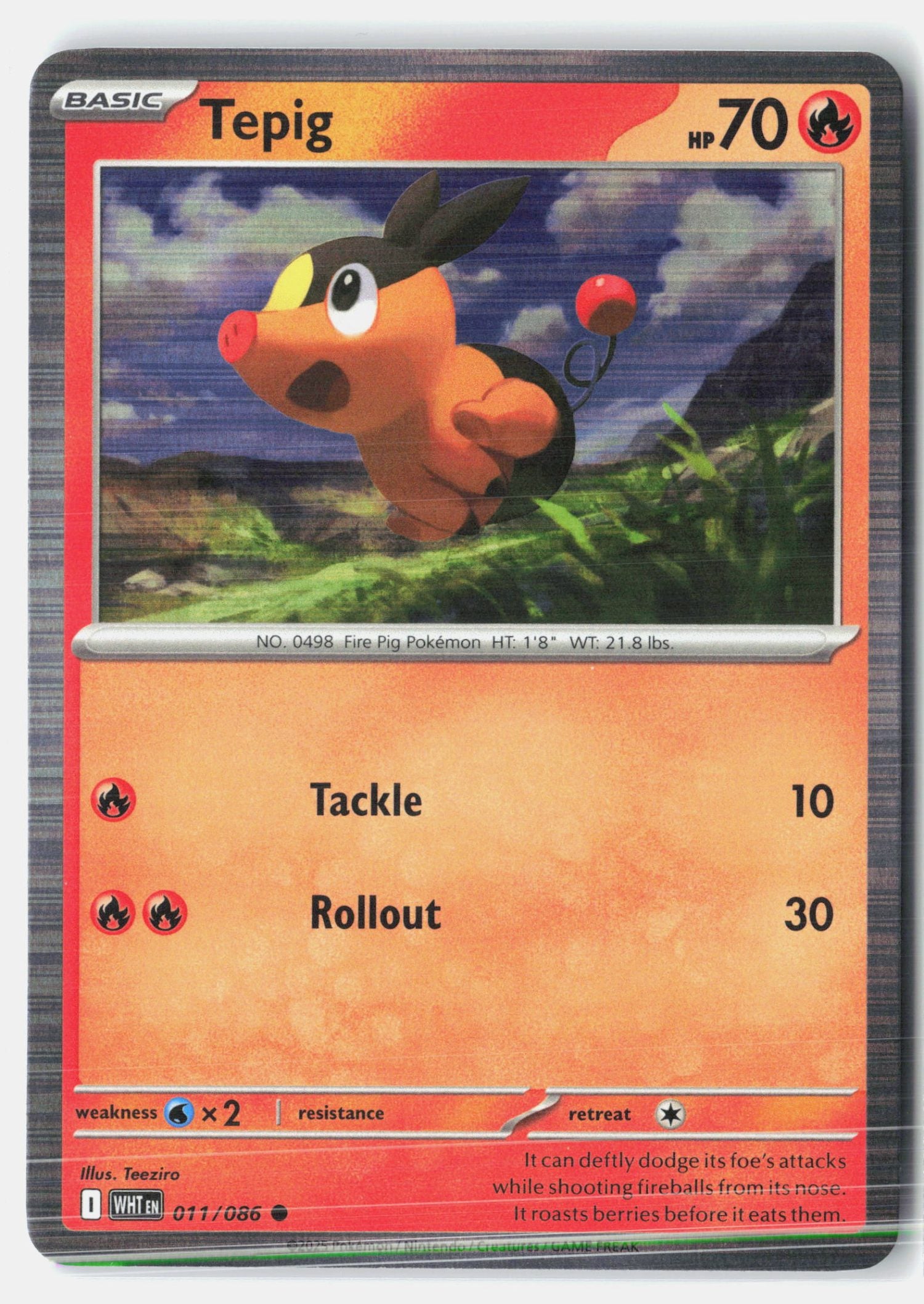 Tepig - 011/086 (Unova Poster Collection)