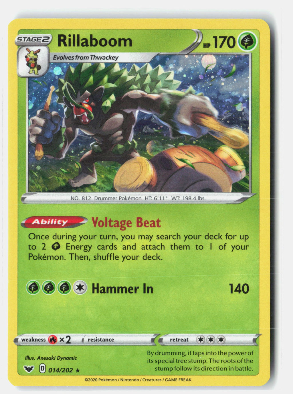 Rillaboom - 014/202 (Cosmos Holo)