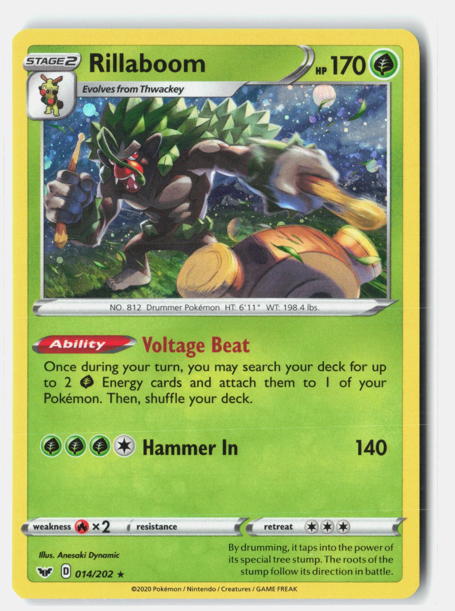 Rillaboom - 014/202 (Cosmos Holo)