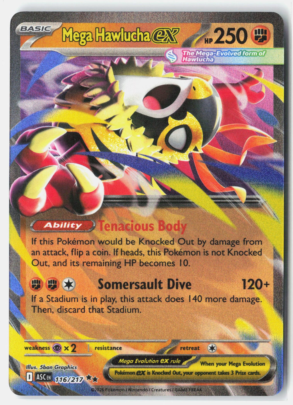 Mega Hawlucha ex - 116/217