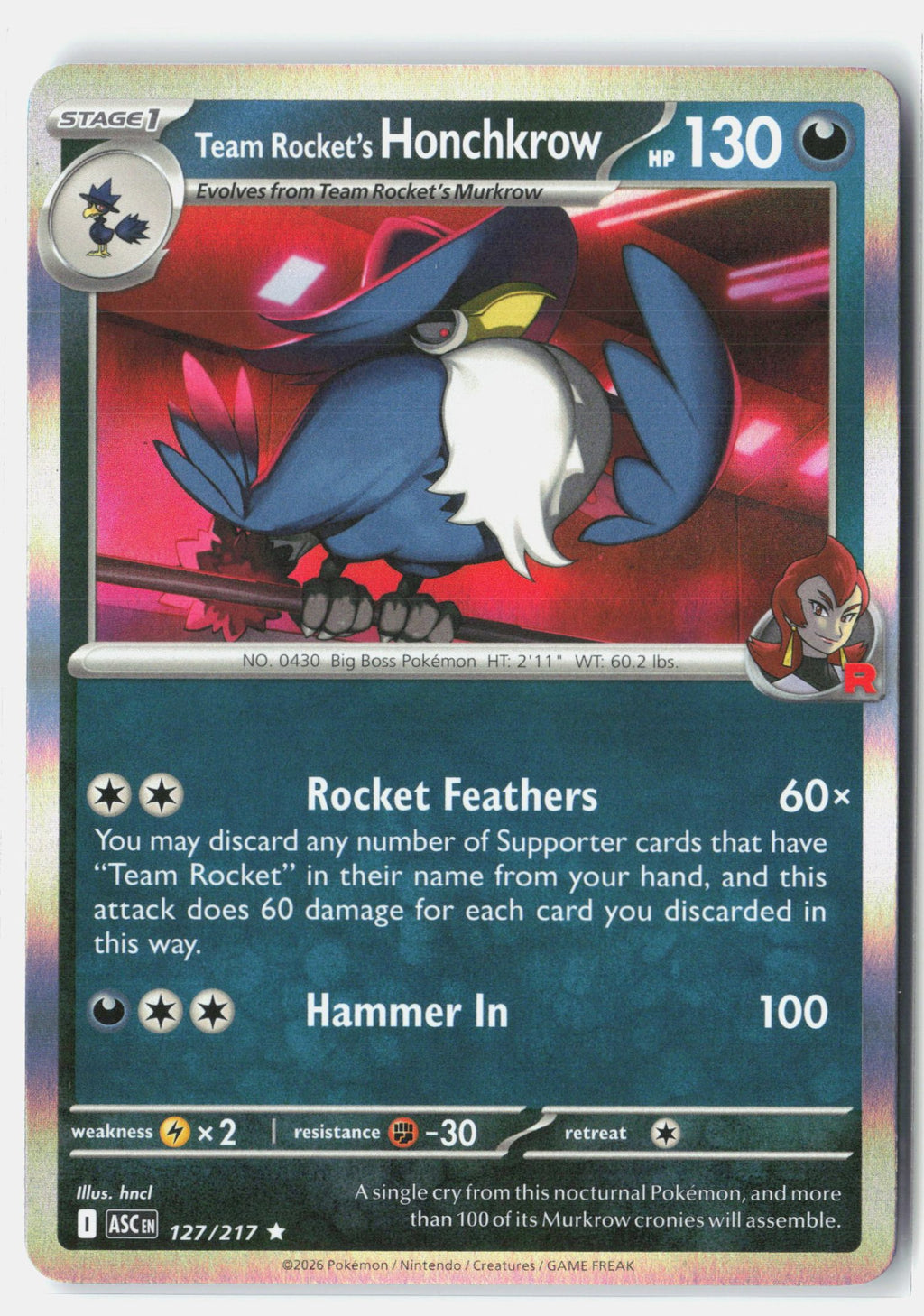 Team Rocket's Honchkrow