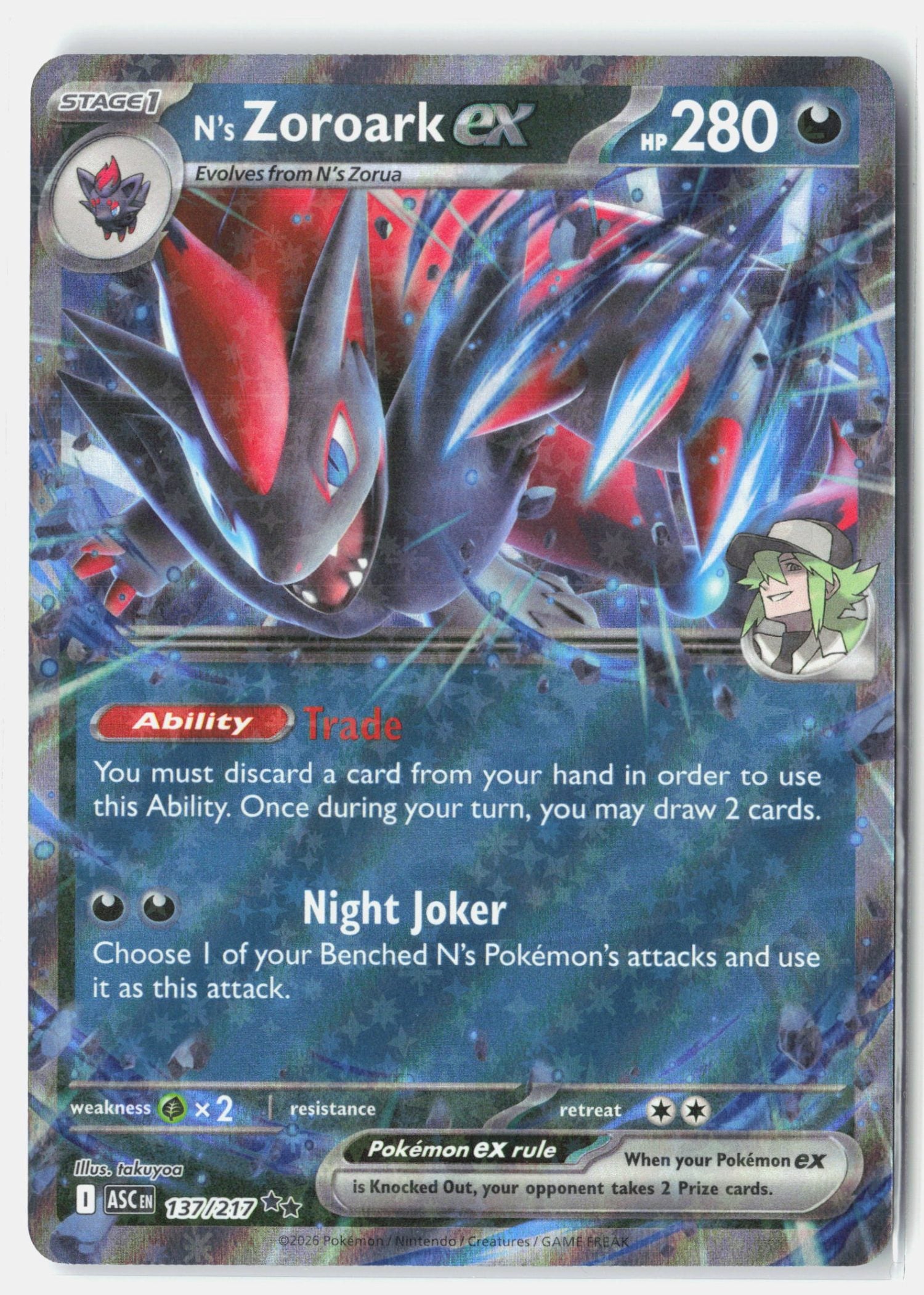 N's Zoroark ex - 137/217