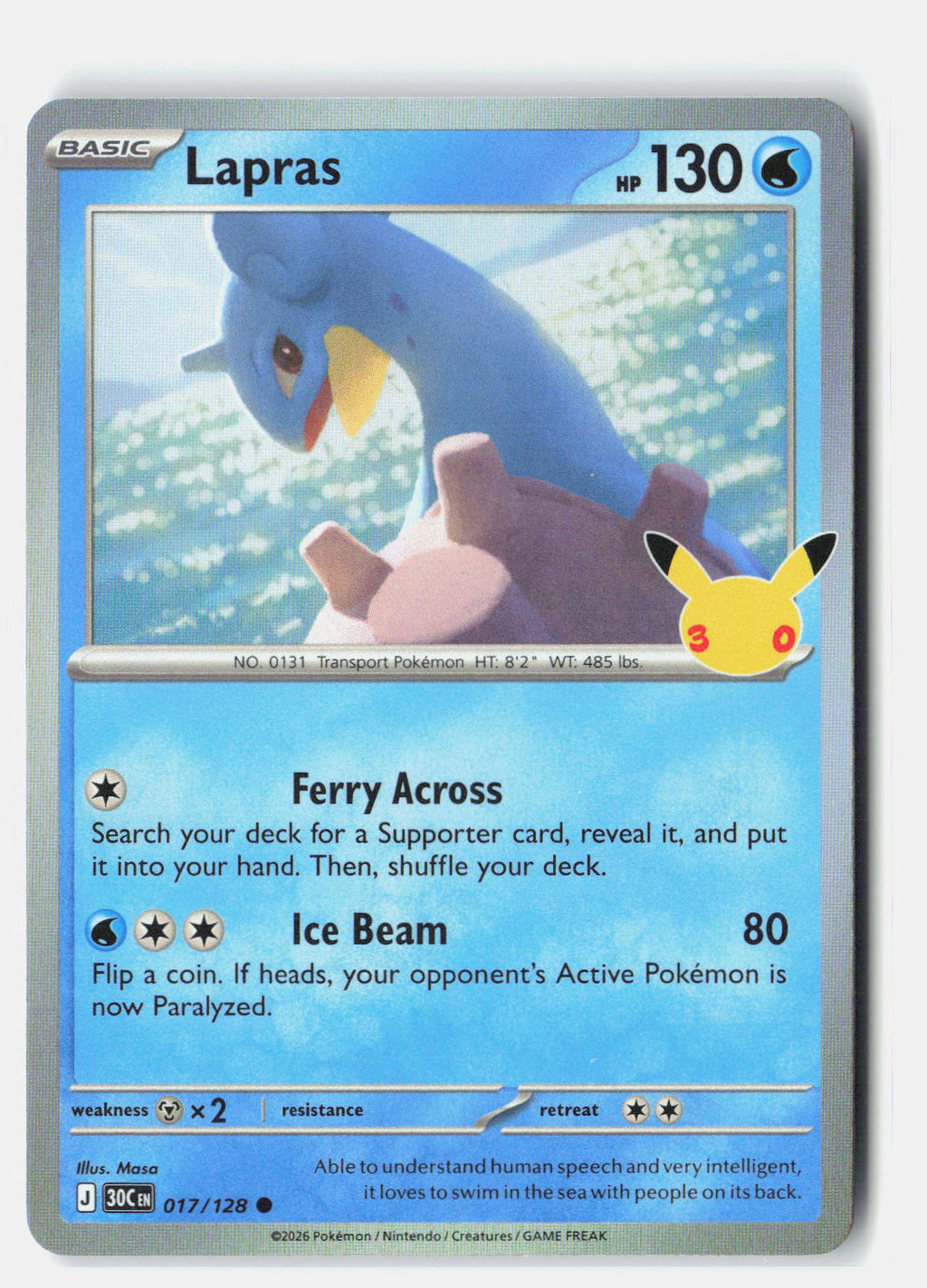 Lapras - 017/128 | Near Mint